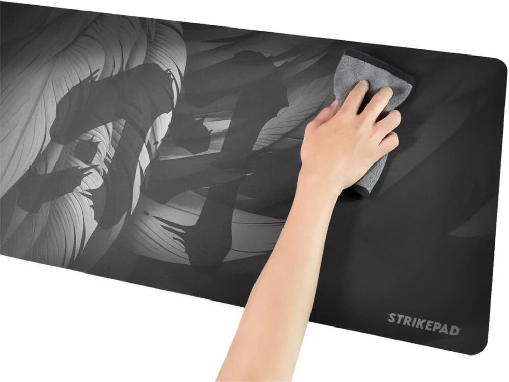 MST901 Gaming Large Mouse Pad, Waterproof Surface, High Non-Slip Base, High Speed Strong Stability Holographic Design (90cm x 40cm), Black - Image 2