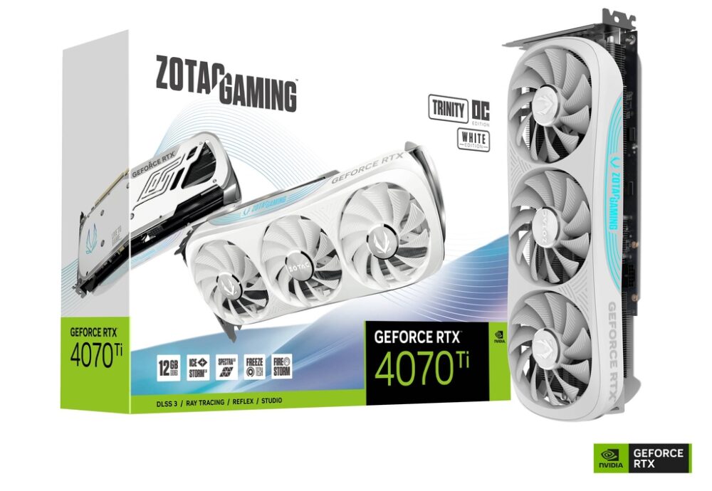 ZOTAC GAMING GeForce RTX 4070 Ti Trinity OC White Edition